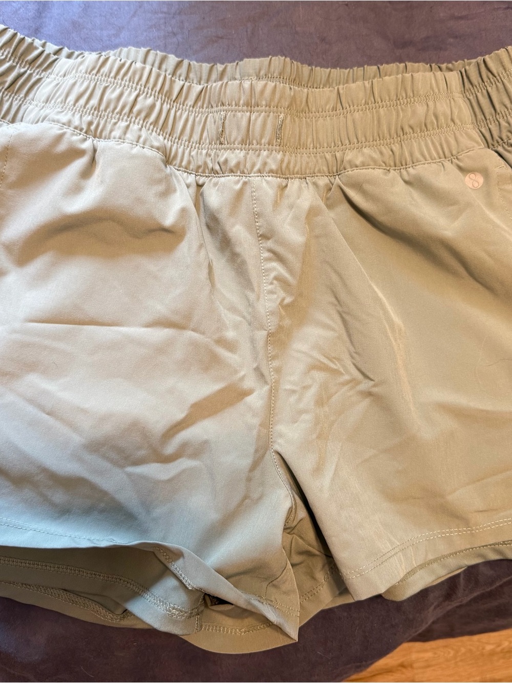 Layer 8 Women's Light Green Athletic Shorts